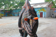 Soft Silicone Rubber Realistic Dinosaur Costume , Realistic Raptor Suit
