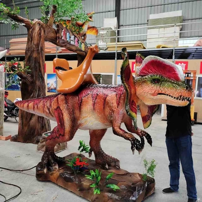 কেনা বাস্তবসম্মত Dilophosaurus ডাইনোসর অ্যানিমেট্রনিক্স বিক্রয়ের জন্য রঙ কাস্টমাইজড online manufacture