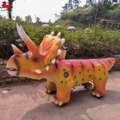 220V অ্যানিমেট্রনিক ডাইনোসর রাইড বাচ্চাদের বয়সের গতি সামঞ্জস্যযোগ্য