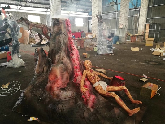কেনা কাঠের বাক্স প্যাকেজিং হান্টেড ম্যানশন হ্যালোইন সজ্জা বায়ুরোধী সীমিত উপলব্ধতা অনলাইনে উৎপাদন